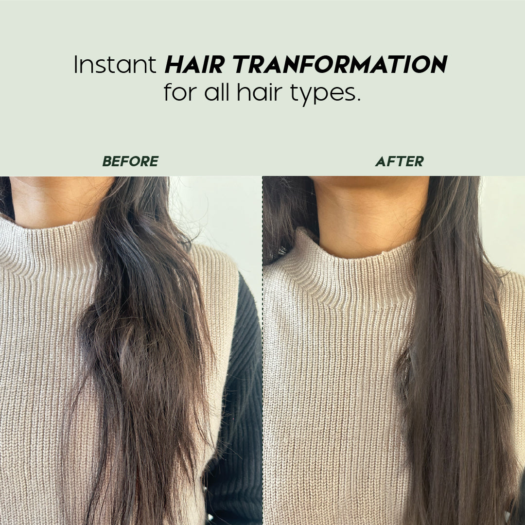 Trulysage Herba Shield Hair Serum | Frizz Control & Shine Enhancer | Enriched with Argan Oil, Avocado Oil & Tea Tree Oil | Lightweight & Non-Greasy Formula | 50 ml