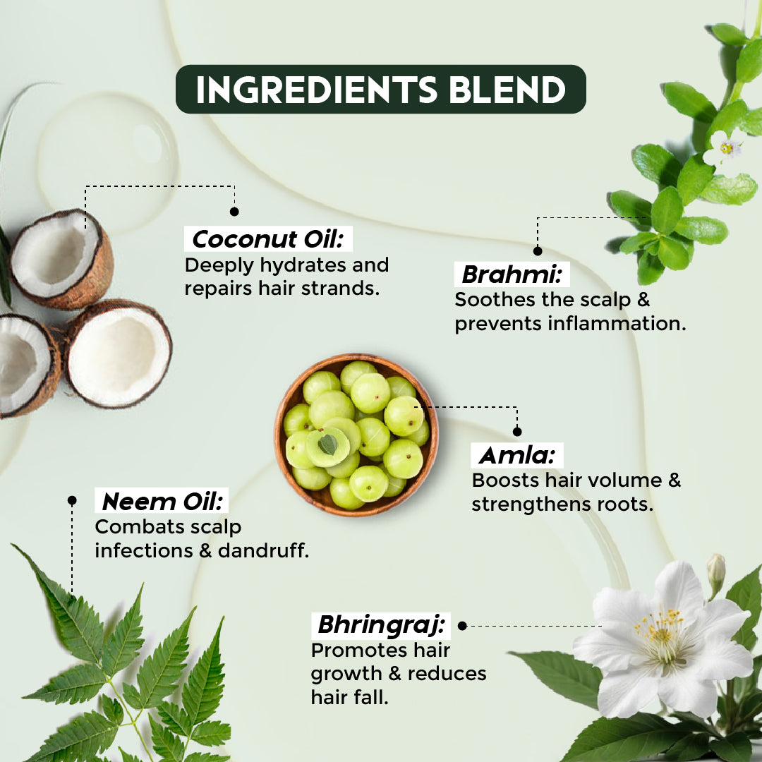 Trulysage Kesh Amrit Taila | Ayurvedic Hair Oil for Hair Growth, Hair Fall Control & Scalp Nourishment | Enriched with Bhringraj, Amla, Neem & Coconut Oil | 200 ml