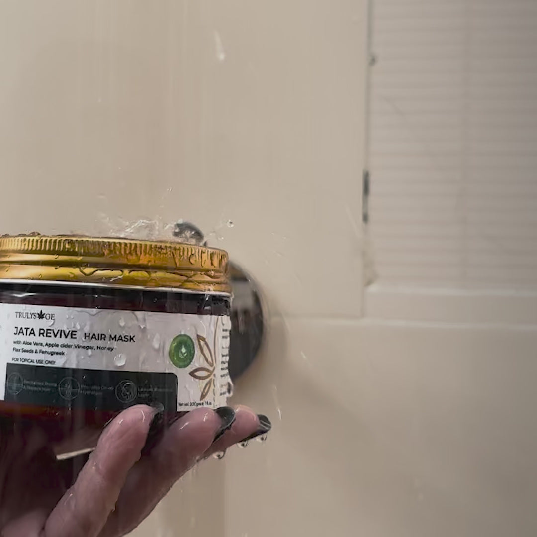 Trulysage Jata Revive Hair Mask | Deep Hydration & Hair Repair | Enriched with Aloe Vera, Flax Seeds & Honey | Controls Frizz & Adds Shine | 200 g